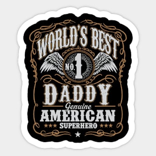 World's Best Daddy Birthday Gifts Father's day Gift Sticker